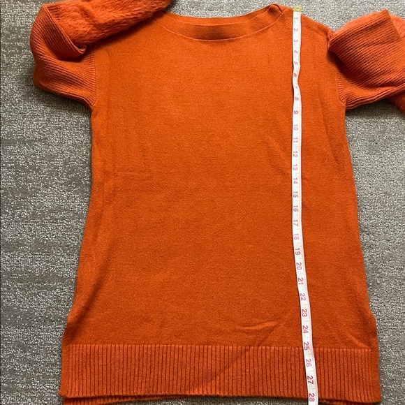 NWOT Anthropologie Colma Tunic Sweater in Orange Size XS - Picture 7 of 9